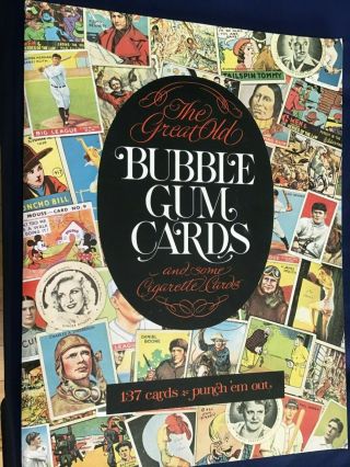 1977 The Great Old Bubble Gum Cards 137 Vintage Punch - Out Reprints Book E7752