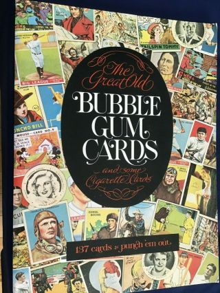 1977 The Great Old Bubble Gum Cards 137 Vintage Punch - out Reprints Book E7752 2