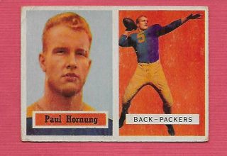 1957 Topps 151 Paul Hornung Rookie - Vg - Packers