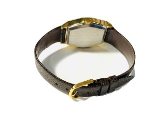 Vintage Halin Men’s Quartz GoldTone Wrist Watch Old Stock 1970s (1393M) 3