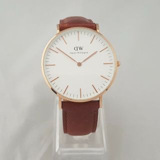 Daniel Wellington Classic 36 St Mawes Watch Pvd Rose Plated Brown Leather Strap