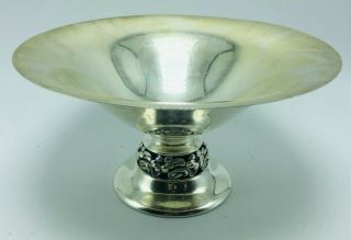 Mueck Carey Antique Sterling Silver Pierced Floral Bowl