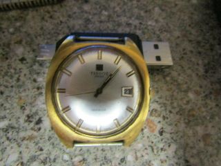 Vintage Gold Plated Tissot Seastar Automatic Time & Date Wristwatch