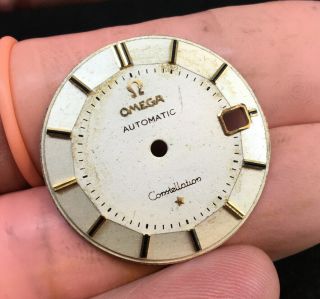 Vintage Omega Constellation Chronometer Pie Pan Dial For Restoration