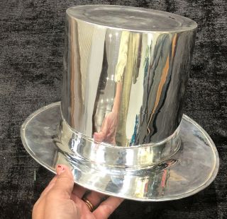 Art Deco Mappin & Webb Novelty Champagne Cooler / Ice Bucket Top Hat