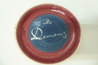 Vintage Australian Pottery Plate Dish The Melbourne Demons Vfl Afl Football Club
