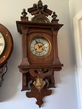 Antique Swinger Junghans German Regulator Wall Clock
