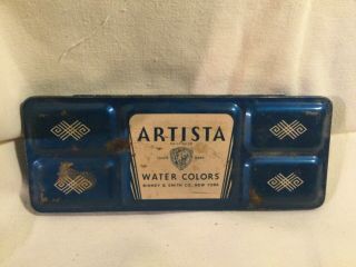 Vintage Artista Water Color Tin Binney & Smith Co.  York