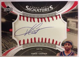 Vince Carter 2006 - 07 Sweet Spot Signuratures Auto Autograph Ball Rare Sss - Vc