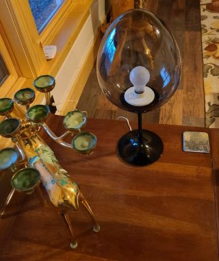 Bill Curry Tulip Base Egg Globe Stemlite Table Lamp By Design Line