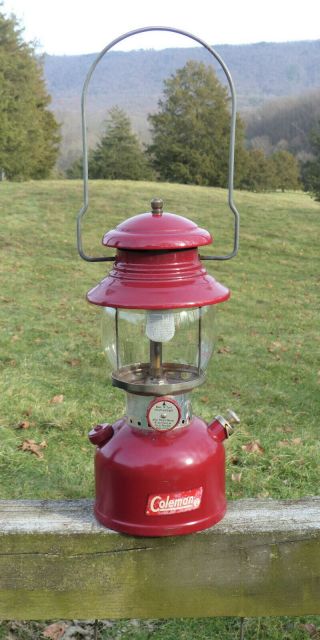 Vintage Coleman Lantern Model 200a Red Dated October 1961 10 61