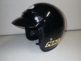 Vintage Bell Helmet Mag Ltd Black W/visor & Bag