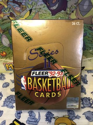 1992 - 93 Fleer Series Ii 2 Basketball Box Factory 36 Pack Item 551
