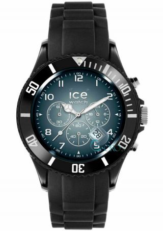 Ice - Blue Mens Chronograph Watch With Silicone Bracelet Ib.  Ch.  Bsh.  B.  S.  11