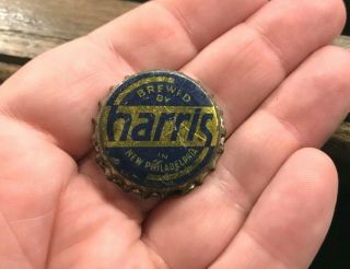 Vintage Harris Beer Cork Bottle Cap / Crown Philadelphia Brewing Co Oh Ohio