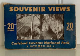 20 Vintage Carlsbad Caverns National Park Mini Souvenir Views In Cover