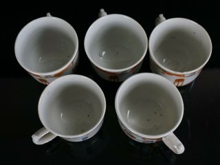 FINE Group of Ten Antique Chinese Famille Rose Coffee Cup & Saucer Dish 18th C 6