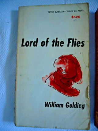 Lord of the Flies,  William Golding 1954 & Catcher in the Rye VTG Collectors Books 3