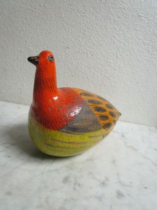 Vtg Aldo Londi Bitossi Ceramic Bird Rosenthal Italy Mid Century Italian Pottery