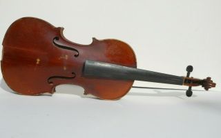 Antique Heinrich Th.  Heberlein Jr.  Violin,  Strad Model,  Circa 1908,  For Repair