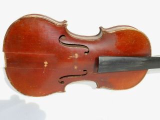 Antique Heinrich Th.  Heberlein Jr.  Violin,  Strad Model,  Circa 1908,  for Repair 2