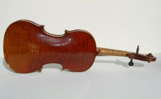 Antique Heinrich Th.  Heberlein Jr.  Violin,  Strad Model,  Circa 1908,  for Repair 3