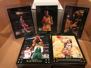 2007 - 08 Topps Basketball Complete Set (136) W Kevin Durant Rc,  Lebron James More