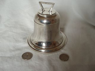 Bell Shaped Inkwell Sterling Silver Birmingham 1925