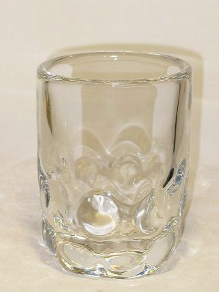 Vintage Mid Century Orrefors Crystal Optic Vase By Sven Palmqvist,  Signed.  Vgc