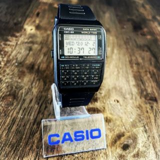 Rare Vintage 1988 Casio Dbc - 62 Data Bank World Time Calculator Watch Module 676
