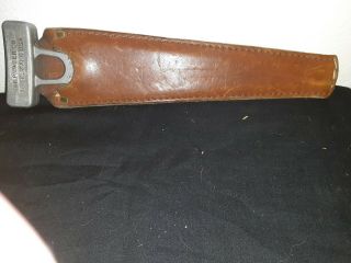 Vintage Knapp Sports Saw With Leather Sheath - Made In Usa