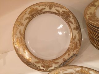 Noritake Fleurgold Antique Vintage Porcelain Set For 6 (36 Pc)