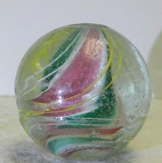 12368m Vintage German Handmade Shooter Marble 1.  06 Inches