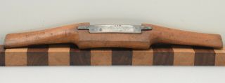 Vintage 10 - 3/4 " James Bee (sheffield) Wood Body Spokeshave 2 - 1/2 " Iron (k123)
