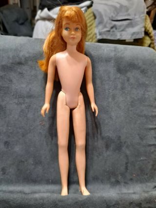 Vintage 1963 Mattel Barbie Skipper Doll Red Hair Bendable Legs