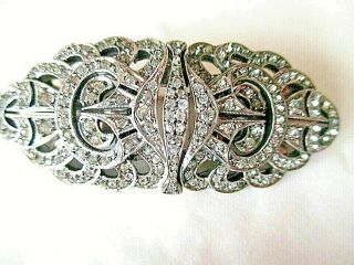Three Antique / Vintage Double Dress Clips Keep Or Sell On