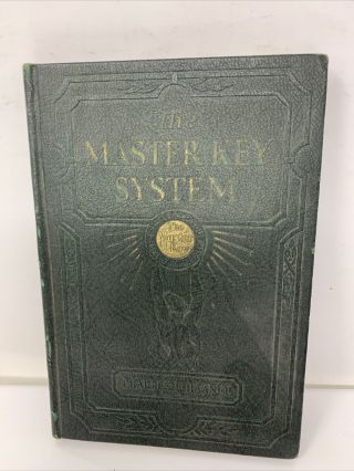 The Master Key System By Charles F.  Haanel Vol.  7 Green Antique Hardback 1919