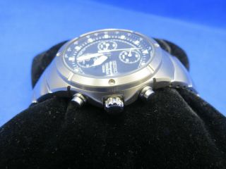 Seiko SND419 Wrist Watch for Men Titanium case with a titanium bracelet. 3