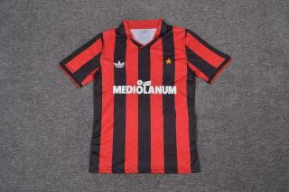 Ac Milan Football Soccer Jersey Shirt Retro Style 1990 - 1991 Vintage Uk Seller