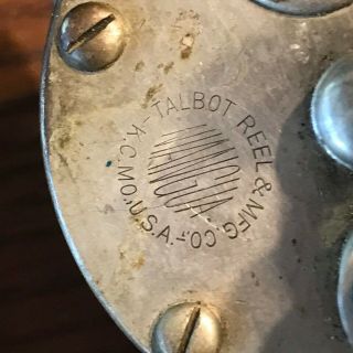 Vintage Talbot Niangua German Silver Casting Reel 2