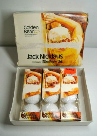 Vintage Macgregor Jack Nicklaus Golden Bear Golf Balls (9 Count)