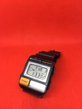 Rare Vintage Seiko/ Innovative Time PulseMeter Digital Watch 2
