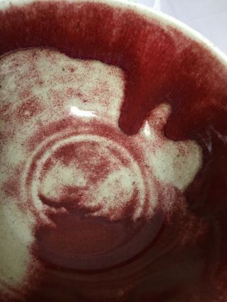 Chinese sang de boeuf monochrome porcelain bowl C18/19th Copper red Langyao 4