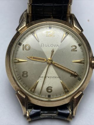 Vintage Mens Bulova Automatic Watch Gf