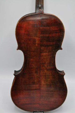 Old Antique Violin,  4/4 Size Stradivari Label,  With Case