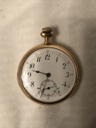 Antique 14k Gold Men’s Swiss Pocket Watch - 15 Jewels -