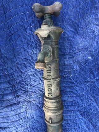 Antique Cast Iron Murdock Garden Faucet Post Hydrant 1875 128 Cincinnati Ohio