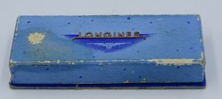 V.  Rare Vintage Longines Blue Watch Box 30ch 12.  68 13zn Circa 1940/50