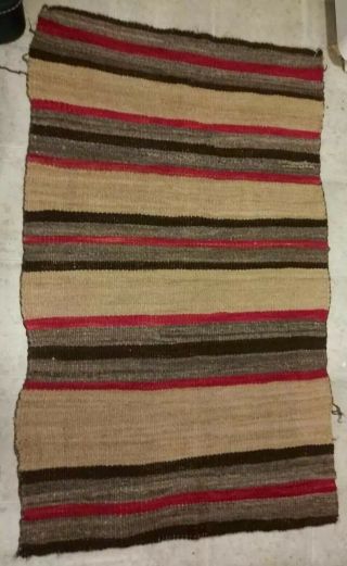 Antique Transitional Early Navajo Rug 1878 - 1885 Wearing Blanket