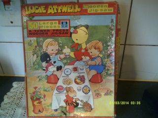 Vintage 1960 Mabel Lucie Attwell Wooden Jigsaw 